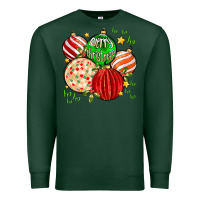 Merry Christmas Tree Ball Premium Sweatshirt | Teevron