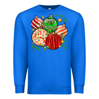 True Royal merry christmas tree ball Premium Sweatshirt - MaliasSmallBusiness