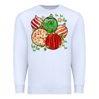 White merry christmas tree ball Premium Sweatshirt - MaliasSmallBusiness