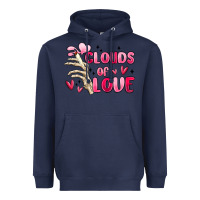 Navy clouds of love Heavyweight Hoodie - MaliasSmallBusiness