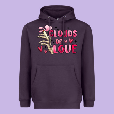 Clouds Of Love Heavyweight Hoodie Designed By Maliassmallbusiness