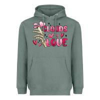 Sage clouds of love Heavyweight Hoodie - MaliasSmallBusiness