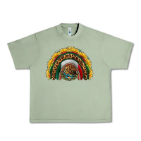 Oil Green mexico sunflower rainbow Urban Heavy Tee - HRA Design Shop