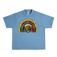 Pebble Blue mexico sunflower rainbow Urban Heavy Tee - HRA Design Shop