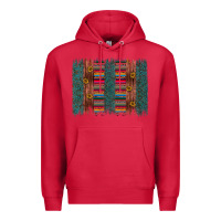 Cardinal sunflower serape brush stroke Premium Hoodie - Artiststas