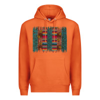 Carrot sunflower serape brush stroke Premium Hoodie - Artiststas