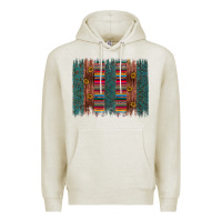 Oatmeal Heather sunflower serape brush stroke Premium Hoodie - Artiststas