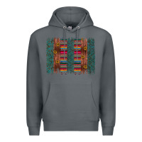 Rock sunflower serape brush stroke Premium Hoodie - Artiststas