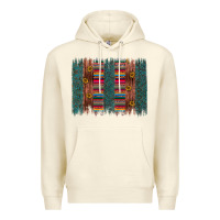 Sandshell sunflower serape brush stroke Premium Hoodie - Artiststas