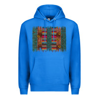 True Royal sunflower serape brush stroke Premium Hoodie - Artiststas