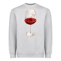 Heather Grey wine glass fa element Heavyweight Sweatshirt - FaDigitalArtStudio