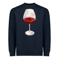 Navy wine glass fa element Heavyweight Sweatshirt - FaDigitalArtStudio