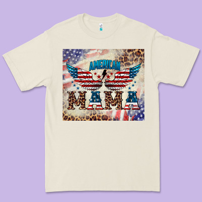 American Mama Premium Tee Designed By Barkaloodesign