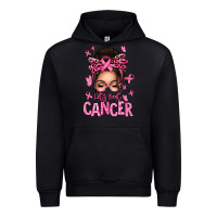 Black lets beat cancer afro messy bun Urban Hoodie - texasbilliewilder
