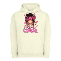 Pigment Pistachio lets beat cancer afro messy bun Urban Hoodie - texasbilliewilder