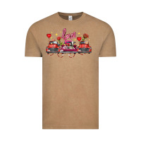 Valentine's Day Farm Trucks Farm Animals Vintage Tee | Teevron