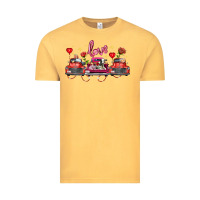 Vintage Mustard valentine's day farm trucks farm animals Vintage Tee - FaDigitalArtStudio