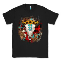 Black bullskull christmas Classic Tee - JahusDesignShop