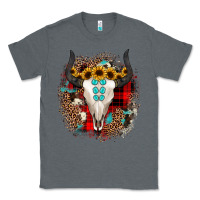 Charcoal Heather bullskull christmas Classic Tee - JahusDesignShop