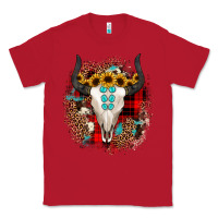 Red bullskull christmas Classic Tee - JahusDesignShop