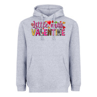 Heather Grey little miss valentine Heavyweight Hoodie - NancyCooperArtShop