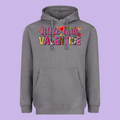 Little Miss Valentine Heavyweight Hoodie Designed By Nancycooperartshop
