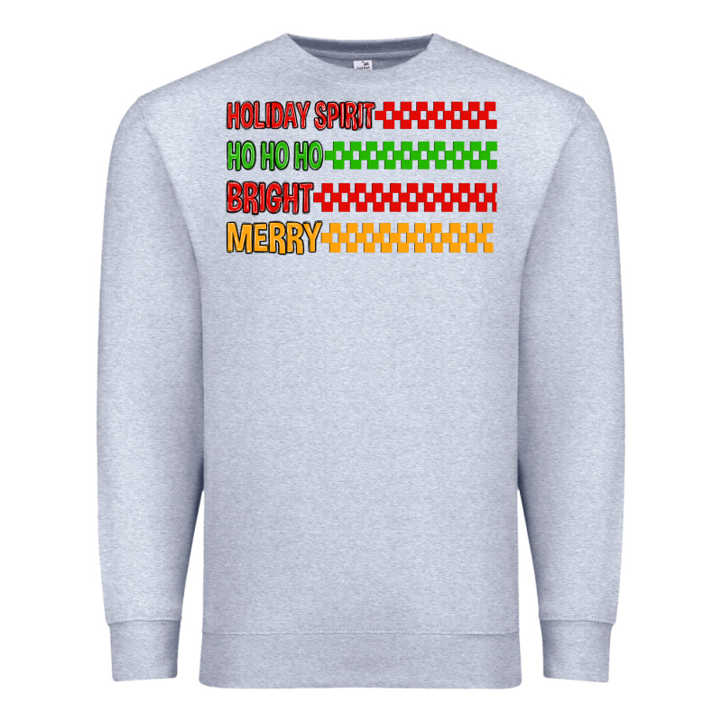 Holiday Spirit Hohoho Bright Merry Premium Sweatshirt by MaliasSmallBusiness | Teevron
