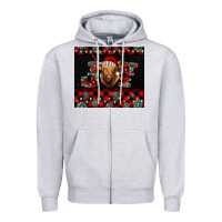 Heather Grey highland cow joy christmas tumbler Zipper Hoodie - Jasminsmagicworld