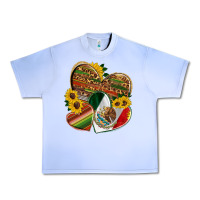 Grape Ice mexico heart and sunflower Urban Heavy Tee - HRA Design Shop
