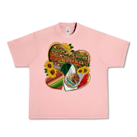 Salmon mexico heart and sunflower Urban Heavy Tee - HRA Design Shop