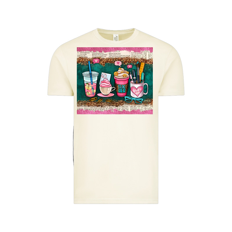 Teacher Coffee Cups Vintage Tee by AdoDesignShop | Teevron