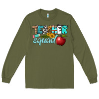Army Green teacher squad Long Sleeve Tee - BundleAndBundleShop