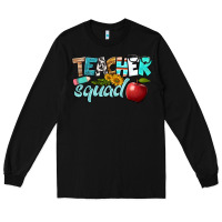 Black teacher squad Long Sleeve Tee - BundleAndBundleShop