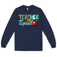 Navy teacher squad Long Sleeve Tee - BundleAndBundleShop