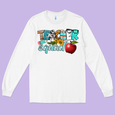 Teacher Squad Long Sleeve Tee Designed By Bundleandbundleshop