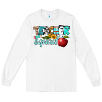 White teacher squad Long Sleeve Tee - BundleAndBundleShop