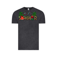 Vintage Black hello summer Vintage Tee - CowhideDigitalArt