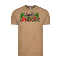 Vintage Coffee hello summer Vintage Tee - CowhideDigitalArt