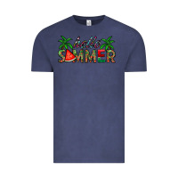 Vintage Denim hello summer Vintage Tee - CowhideDigitalArt