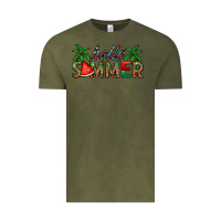 Vintage Olive hello summer Vintage Tee - CowhideDigitalArt