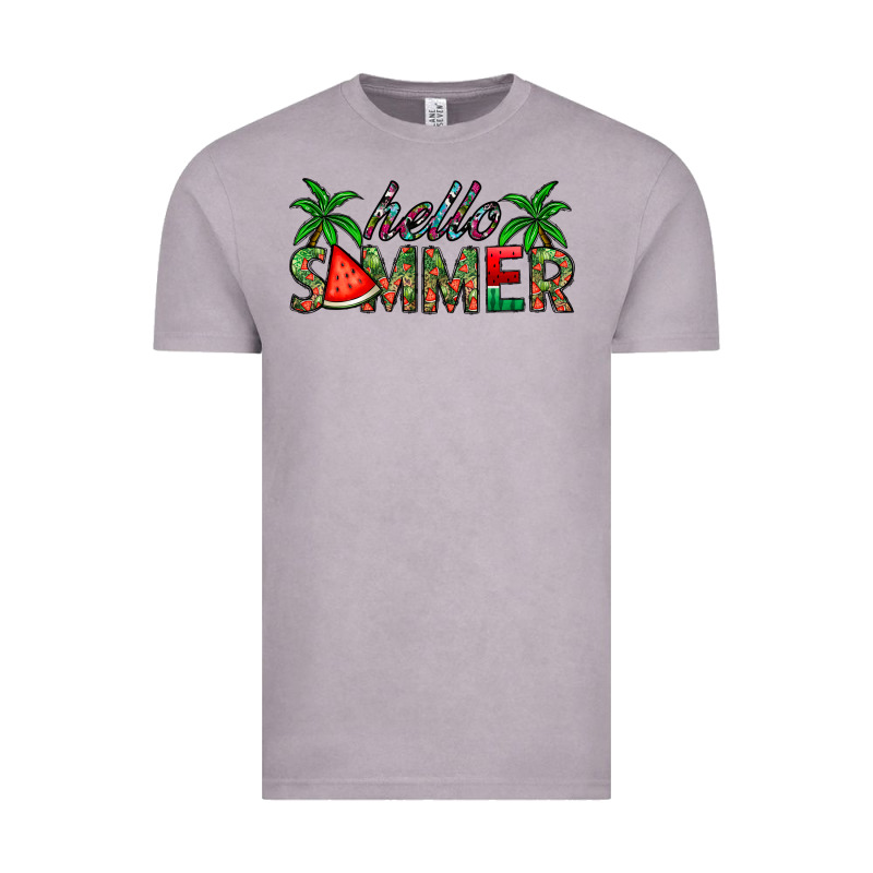Hello Summer Vintage Tee by CowhideDigitalArt | Teevron