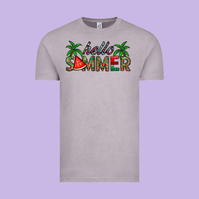 Hello Summer Vintage Tee Designed By Cowhidedigitalart