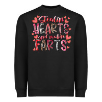 Black stealin hearts and makin farts Heavyweight Sweatshirt - RacoonDesign