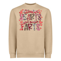 Mushroom stealin hearts and makin farts Heavyweight Sweatshirt - RacoonDesign