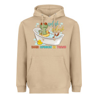 Mushroom splash splash your opinion is trash Heavyweight Hoodie - MaliasSmallBusiness
