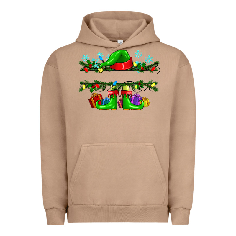 Custom Name Christmas Elf Urban Hoodie by texasbilliewilder | Teevron