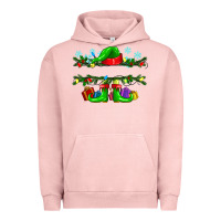 Pigment Salmon custom name christmas elf Urban Hoodie - texasbilliewilder