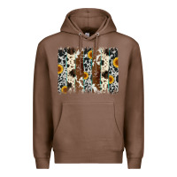 Chestnut sunflower cowhide brush stroke Premium Hoodie - Artiststas