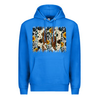 True Royal sunflower cowhide brush stroke Premium Hoodie - Artiststas