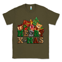 Army Green merry xmas with christmas Classic Tee - AdoDesignShop